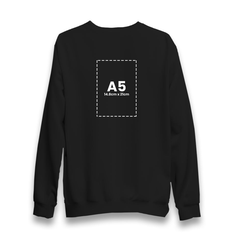 Customizable Adult Unisex Black Sweatshirt - 1  Side - Premium  from W.E.N.S. WIND - Just 11490! Shop now at W.E.N.S. WIND