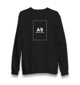 Customizable Adult Unisex Black Sweatshirt - 1  Side - Premium  from W.E.N.S. WIND - Just 11490! Shop now at W.E.N.S. WIND