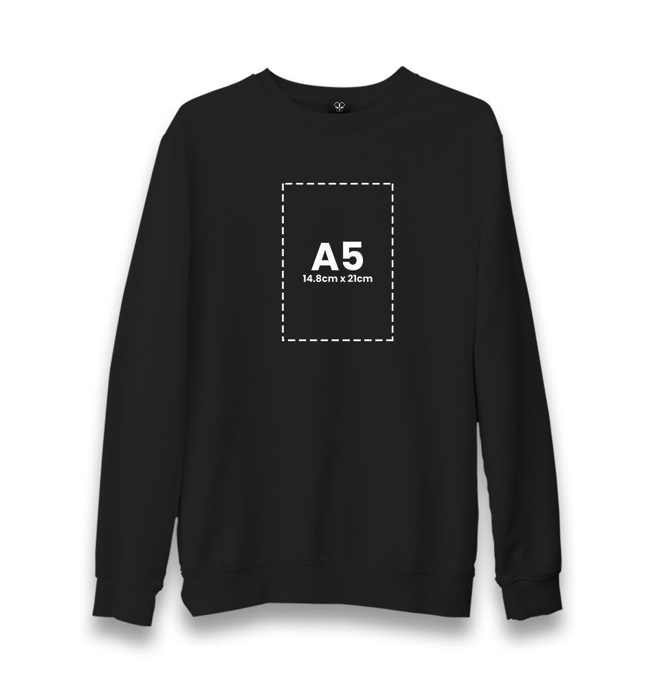 Customizable Adult Unisex Black Sweatshirt - 1  Side - Premium  from W.E.N.S. WIND - Just 11490! Shop now at W.E.N.S. WIND