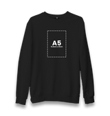 Customizable Adult Unisex Black Sweatshirt - 1  Side - Premium  from W.E.N.S. WIND - Just 11490! Shop now at W.E.N.S. WIND