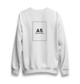 Customizable Adult Unisex White Sweatshirt - 1  Side - Premium  from W.E.N.S. WIND - Just 11490! Shop now at W.E.N.S. WIND