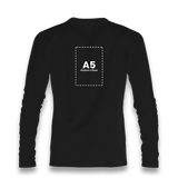 Customizable Unisex Black long sleeve -  1 Side - Premium  from W.E.N.S. WIND - Just 8490! Shop now at W.E.N.S. WIND