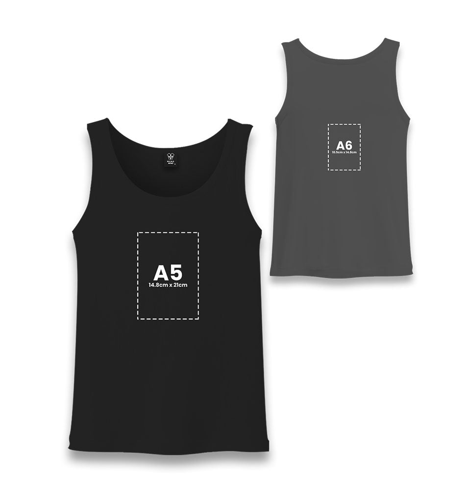 Customizable Black Unisex Tank Top - 2 Side - Premium  from W.E.N.S. WIND - Just 7490! Shop now at W.E.N.S. WIND