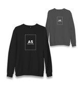 Customizable Adult Unisex Black Sweatshirt - 2 Side - Premium  from W.E.N.S. WIND - Just 11990! Shop now at W.E.N.S. WIND