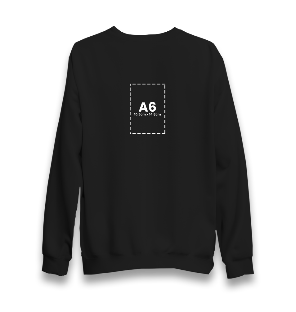 Customizable Adult Unisex Black Sweatshirt - 1  Side - Premium  from W.E.N.S. WIND - Just 11490! Shop now at W.E.N.S. WIND