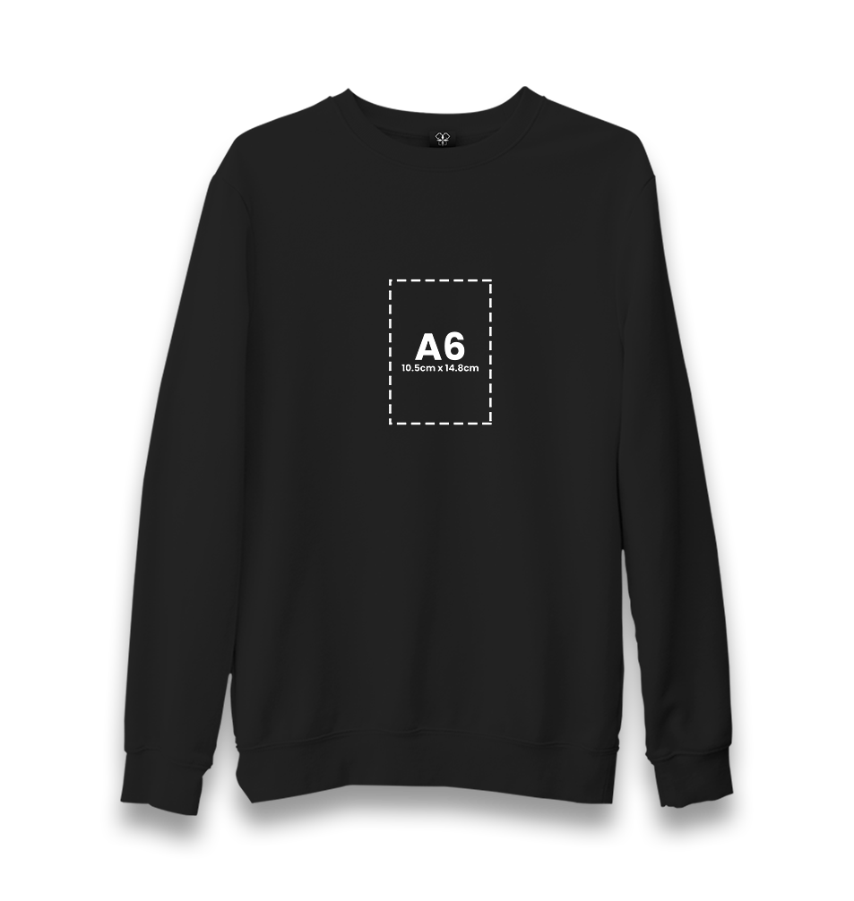 Customizable Adult Unisex Black Sweatshirt - 1  Side - Premium  from W.E.N.S. WIND - Just 11490! Shop now at W.E.N.S. WIND