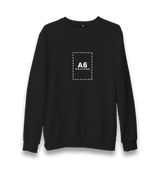 Customizable Adult Unisex Black Sweatshirt - 1  Side - Premium  from W.E.N.S. WIND - Just 11490! Shop now at W.E.N.S. WIND