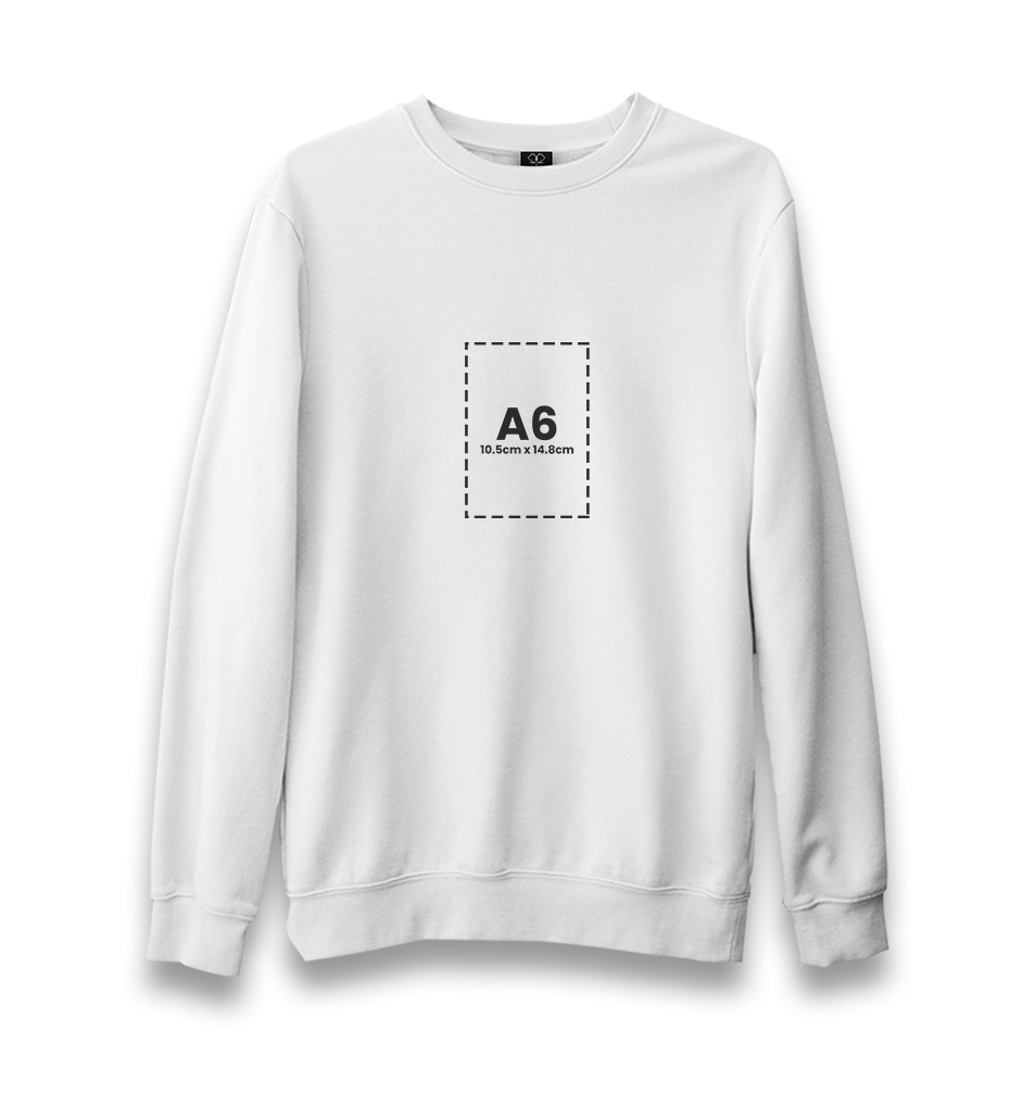 Customizable Adult Unisex White Sweatshirt - 1  Side - Premium  from W.E.N.S. WIND - Just 11490! Shop now at W.E.N.S. WIND