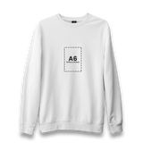 Customizable Adult Unisex White Sweatshirt - 1  Side - Premium  from W.E.N.S. WIND - Just 11490! Shop now at W.E.N.S. WIND