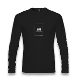 Customizable Unisex Black long sleeve -  1 Side - Premium  from W.E.N.S. WIND - Just 8490! Shop now at W.E.N.S. WIND