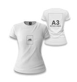 Customizable White Women's T-Shirt - 2 Side - Premium  from W.E.N.S. WIND - Just 7490! Shop now at W.E.N.S. WIND