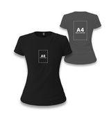 Customizable Black Women's T-Shirt - 2 Side - Premium  from W.E.N.S. WIND - Just 7490! Shop now at W.E.N.S. WIND