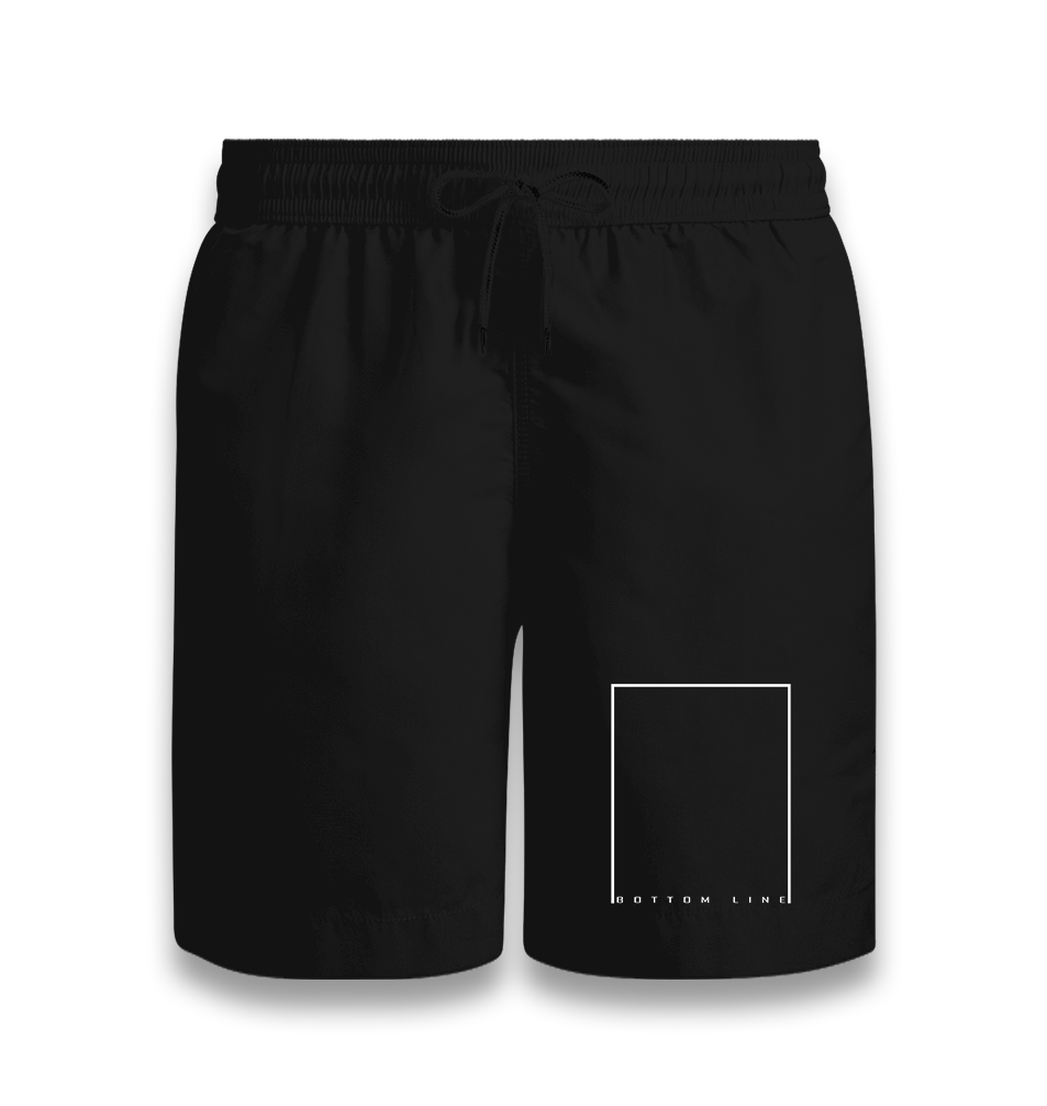 Bottom Line Black Shorts - Premium  from W.E.N.S. WIND - Just 7990! Shop now at W.E.N.S. WIND