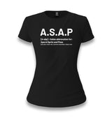 Aperol Spritz and Pizza Women's Black T-shirt Graphic Print