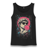 Leonardo Bubble Gum Unisex Black Tank Top