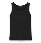 Side Dish Chick Unisex Black Tank Top Graphic Print