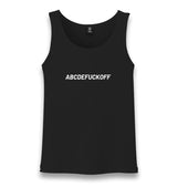 ABCDEFCKOFF Unisex Black Tank Top Graphic Print