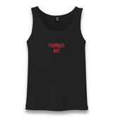 Reading Is Hot Unisex Black Tank Top Graphic Print