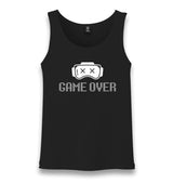 Game Over Eyes Unisex Black Tank Top Graphic Print