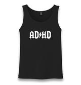 ADHD Unisex Black Tank Top Graphic Print