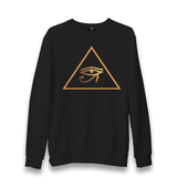 Eye of Ra - Pyramid Unisex Black Sweatshirt - Premium  from W.E.N.S. WIND - Just 10990! Shop now at W.E.N.S. WIND