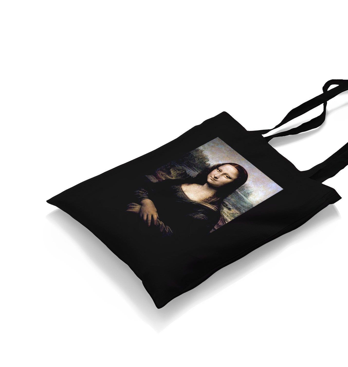 Mona Lisa Canvas Totebag - Premium  from Wenswind - Just 4990! Shop now at W.E.N.S. WIND