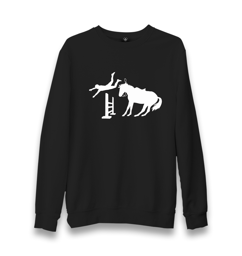 Horse XII Unisex Black Sweatshirt - Premium  from W.E.N.S. WIND - Just 10990! Shop now at W.E.N.S. WIND