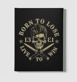 Skull - Live Black Canvas Wall Art 35x40cm - Premium  from W.E.N.S. WIND - Just 7990! Shop now at W.E.N.S. WIND