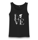 Love-Ski Unisex Black Tank Top - Premium  from W.E.N.S. WIND - Just 6490! Shop now at W.E.N.S. WIND