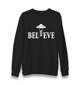 Believe Unisex Black Sweatshirt - Premium  from W.E.N.S. WIND - Just 10990! Shop now at W.E.N.S. WIND