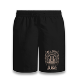 Only the Best Born in June Black Shorts - Premium  from W.E.N.S. WIND - Just 7990! Shop now at W.E.N.S. WIND