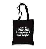 Bodybuilding-Train Insane Black Canvas Totebag - Premium  from W.E.N.S. WIND - Just 4990! Shop now at W.E.N.S. WIND