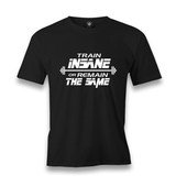 Bodybuilding-Train Insane Men's Black Tshirt - Premium  from W.E.N.S. WIND - Just 6490! Shop now at W.E.N.S. WIND