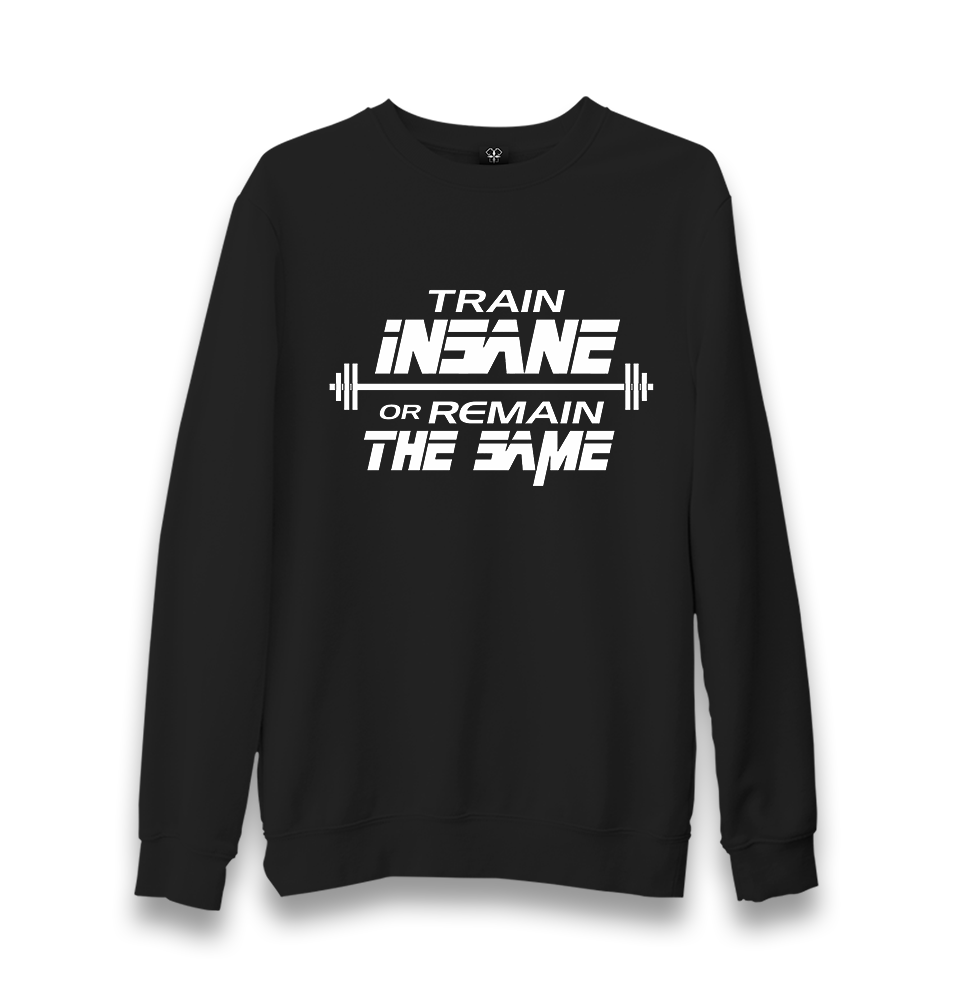 Bodybuilding-Train Insane Unisex Black Sweatshirt - Premium  from W.E.N.S. WIND - Just 10990! Shop now at W.E.N.S. WIND