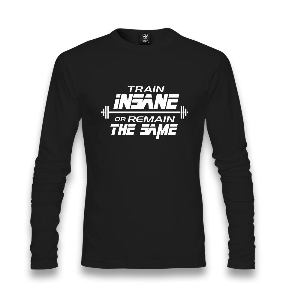 Bodybuilding-Train Insane Unisex Black Longsleeve - Premium  from W.E.N.S. WIND - Just 7990! Shop now at W.E.N.S. WIND