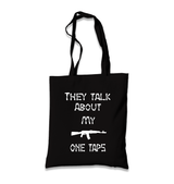 They talk about my AK one taps Canvas Totebag - Premium  from Wenswind - Just 4990! Shop now at W.E.N.S. WIND