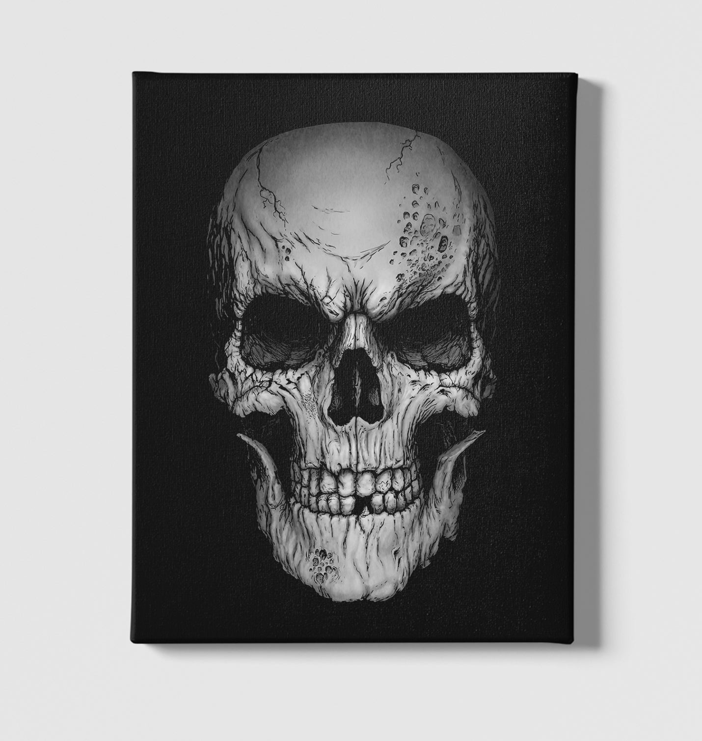 Skull - Smile Black Canvas Wall Art 35x40cm - Premium  from W.E.N.S. WIND - Just 7990! Shop now at W.E.N.S. WIND