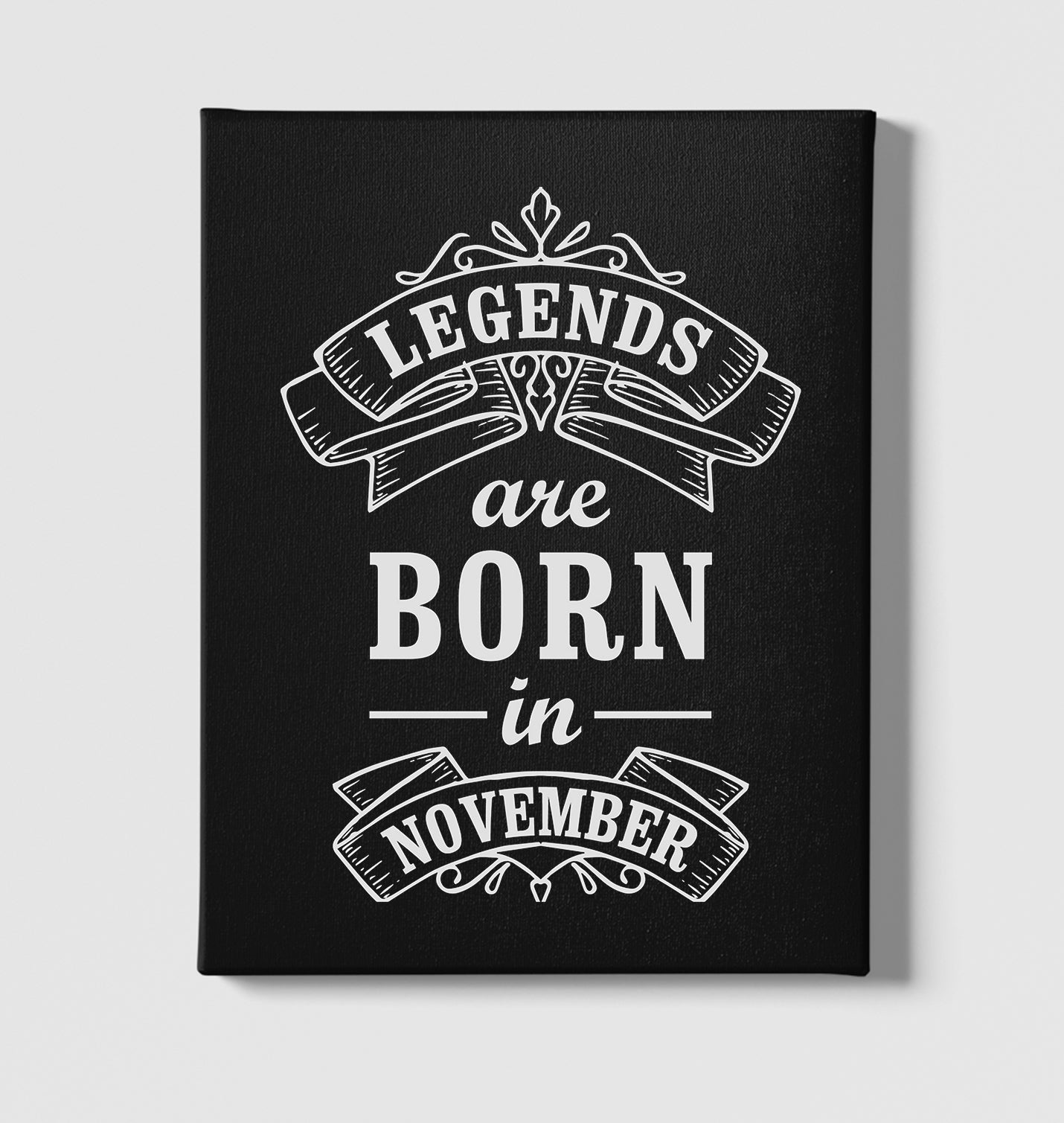 Zodiac - Born in November Legends Black Canvas Wall Art 35x40cm - Premium  from W.E.N.S. WIND - Just 7990! Shop now at W.E.N.S. WIND