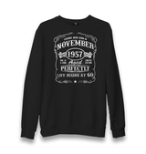 Legends Were Born in November Unisex Black Sweatshirt - Premium  from W.E.N.S. WIND - Just 10990! Shop now at W.E.N.S. WIND