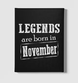 Zodiac - Born in November Crown Black Canvas Wall Art 35x40cm - Premium  from W.E.N.S. WIND - Just 7990! Shop now at W.E.N.S. WIND