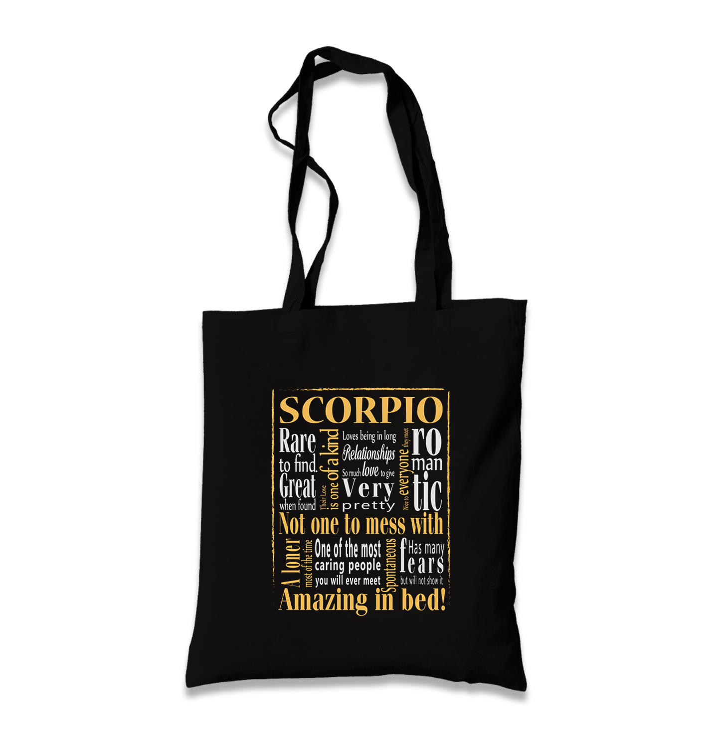 Zodiac - Scorpio Amazing Black Canvas Totebag - Premium  from W.E.N.S. WIND - Just 4990! Shop now at W.E.N.S. WIND