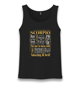 Zodiac -Scorpio II Unisex Black Tank Top - Premium  from W.E.N.S. WIND - Just 6490! Shop now at W.E.N.S. WIND