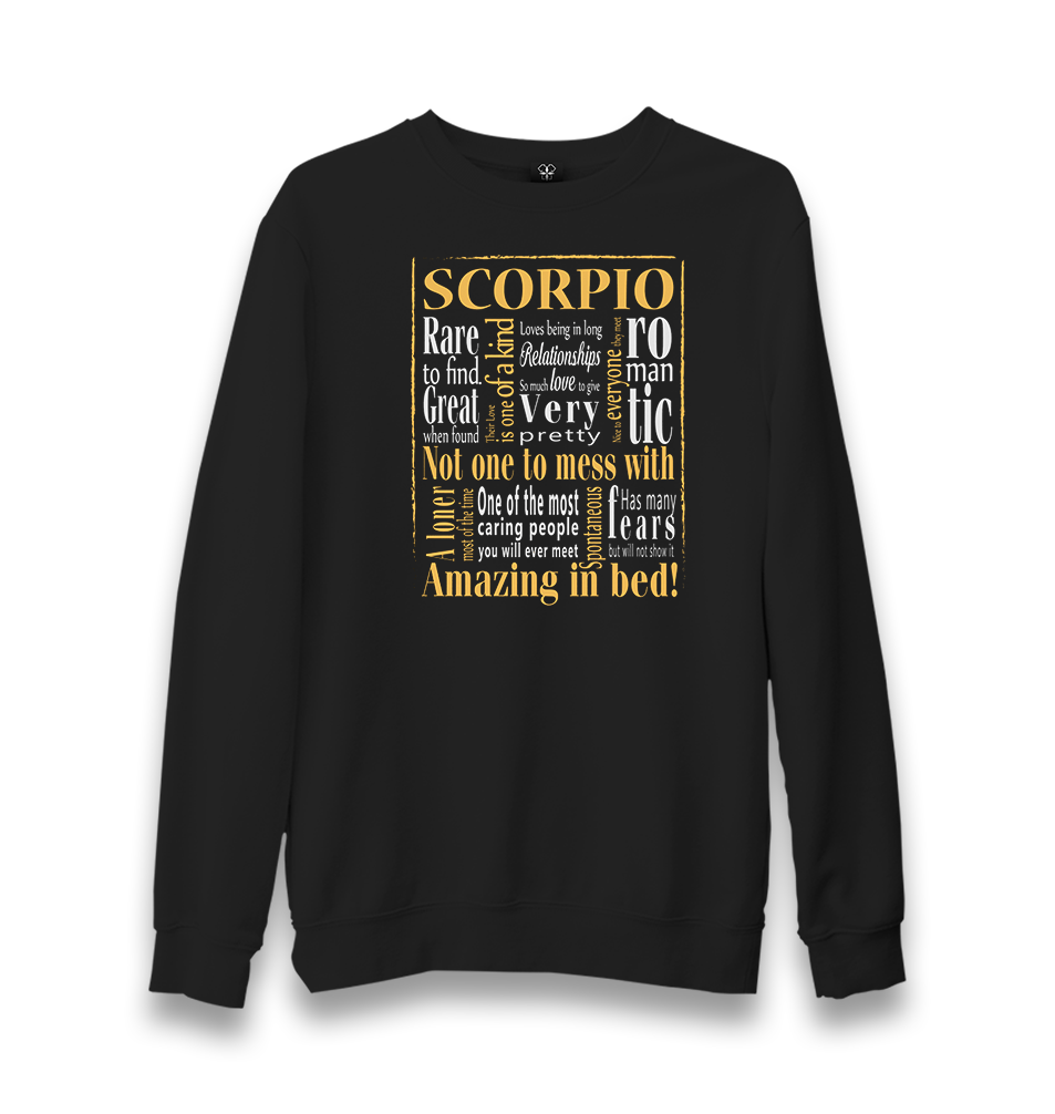 Zodiac -Scorpio II Unisex Black Sweatshirt - Premium  from W.E.N.S. WIND - Just 10990! Shop now at W.E.N.S. WIND