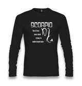 Zodiac - Scorpio Lose Mind Unisex Black Longsleeve - Premium  from W.E.N.S. WIND - Just 7990! Shop now at W.E.N.S. WIND