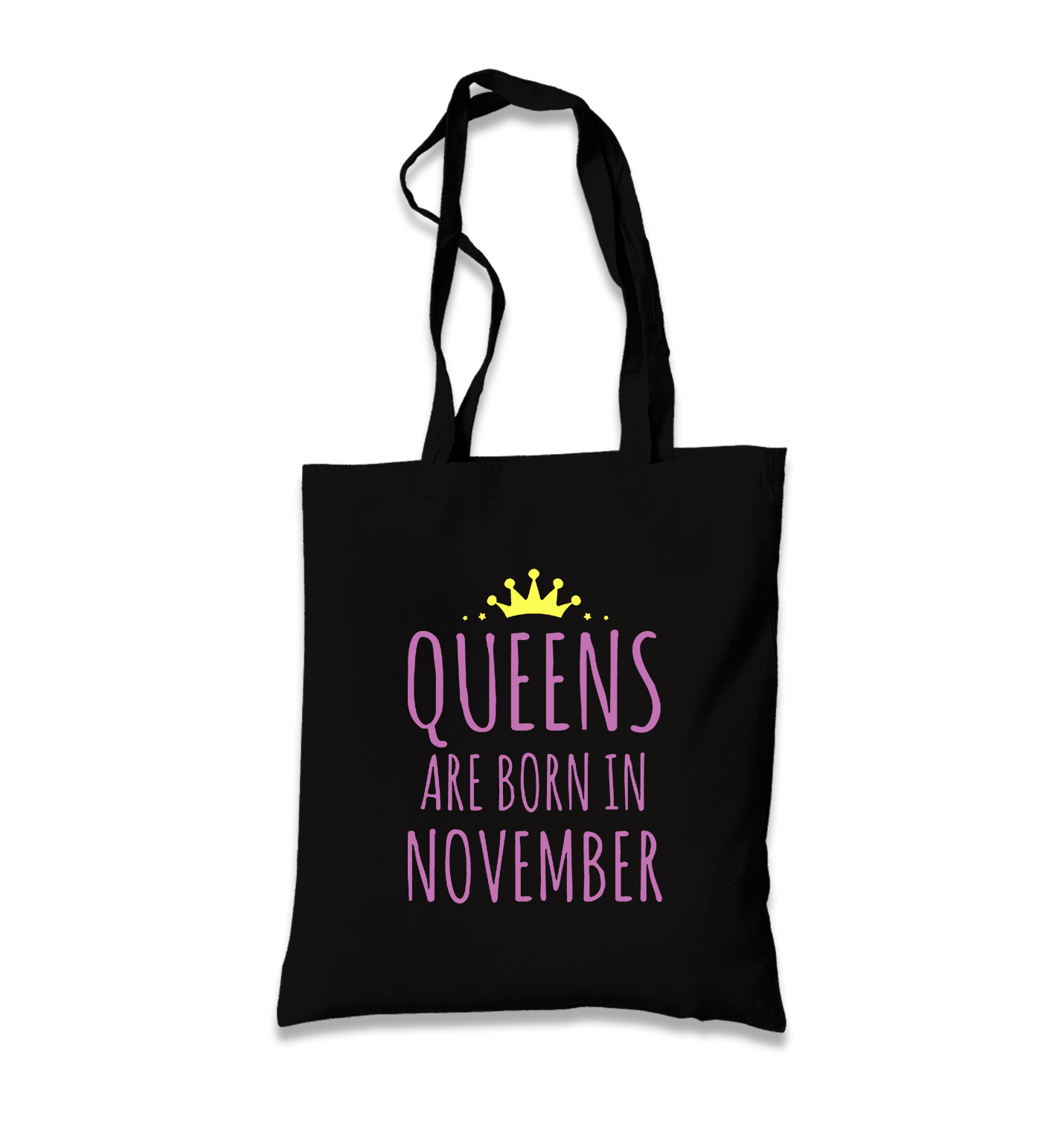 Zodiac - November Queens Black Canvas Totebag - Premium  from W.E.N.S. WIND - Just 4990! Shop now at W.E.N.S. WIND