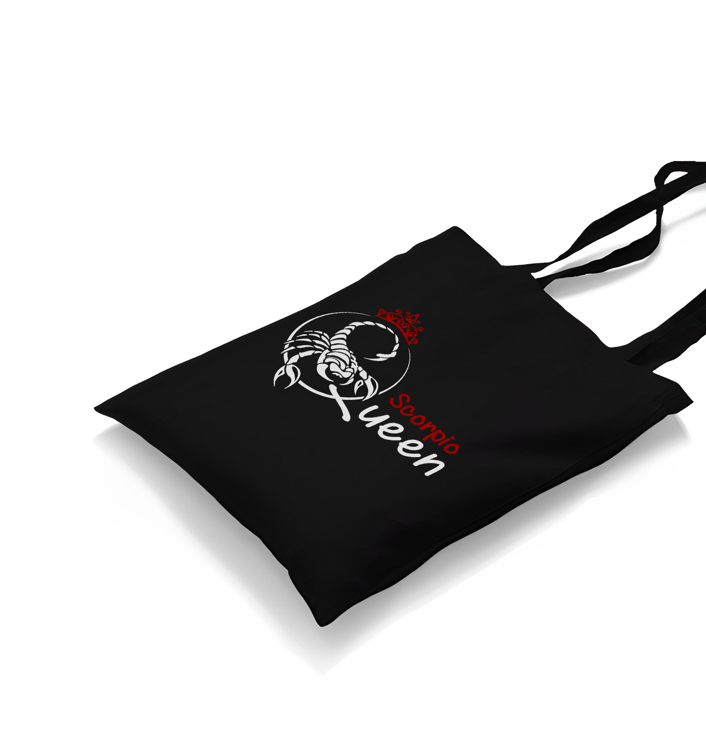 Zodiac  -Scorpio Queen Black Canvas Totebag - Premium  from W.E.N.S. WIND - Just 4990! Shop now at W.E.N.S. WIND