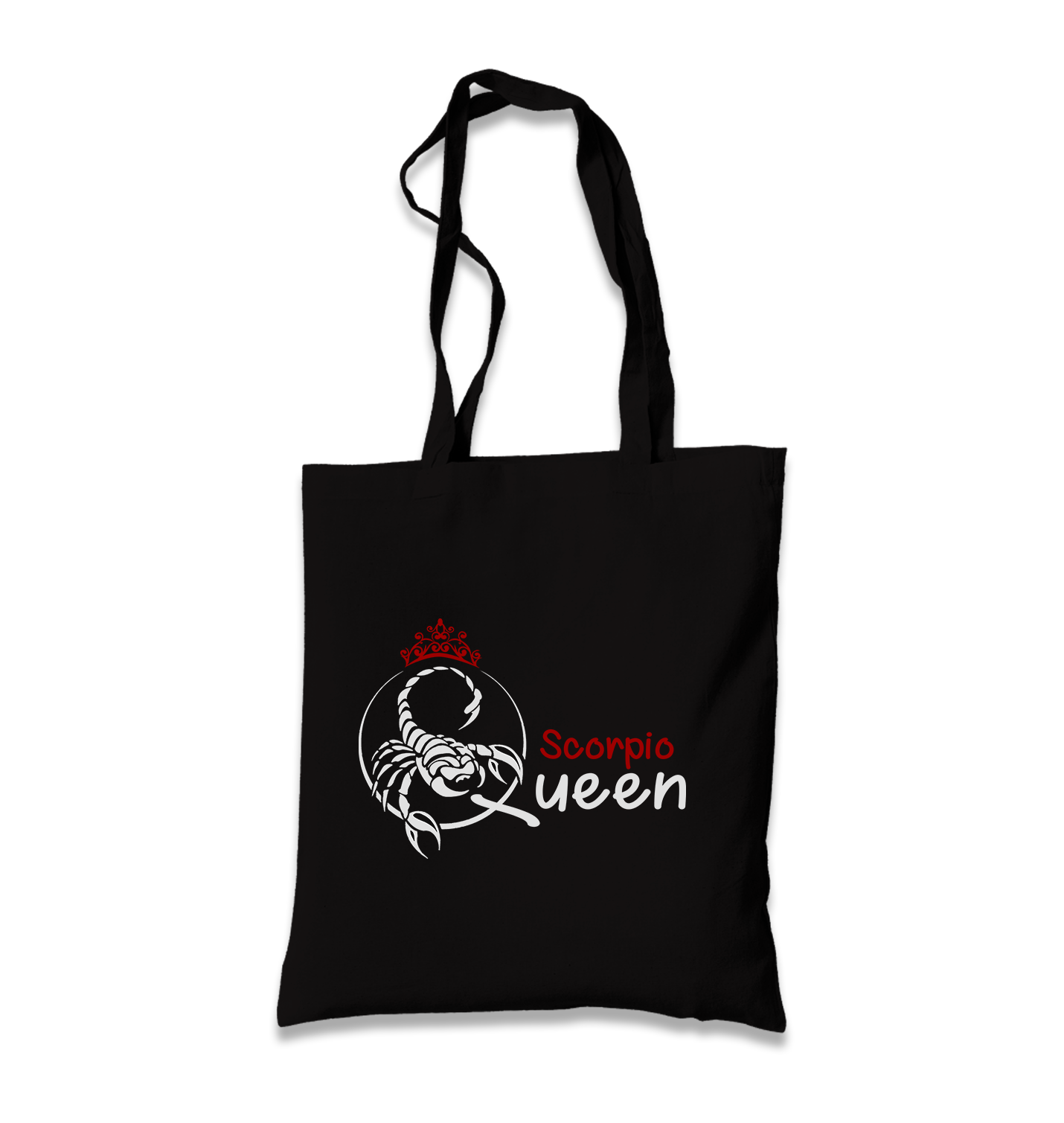 Zodiac  -Scorpio Queen Black Canvas Totebag - Premium  from W.E.N.S. WIND - Just 4990! Shop now at W.E.N.S. WIND