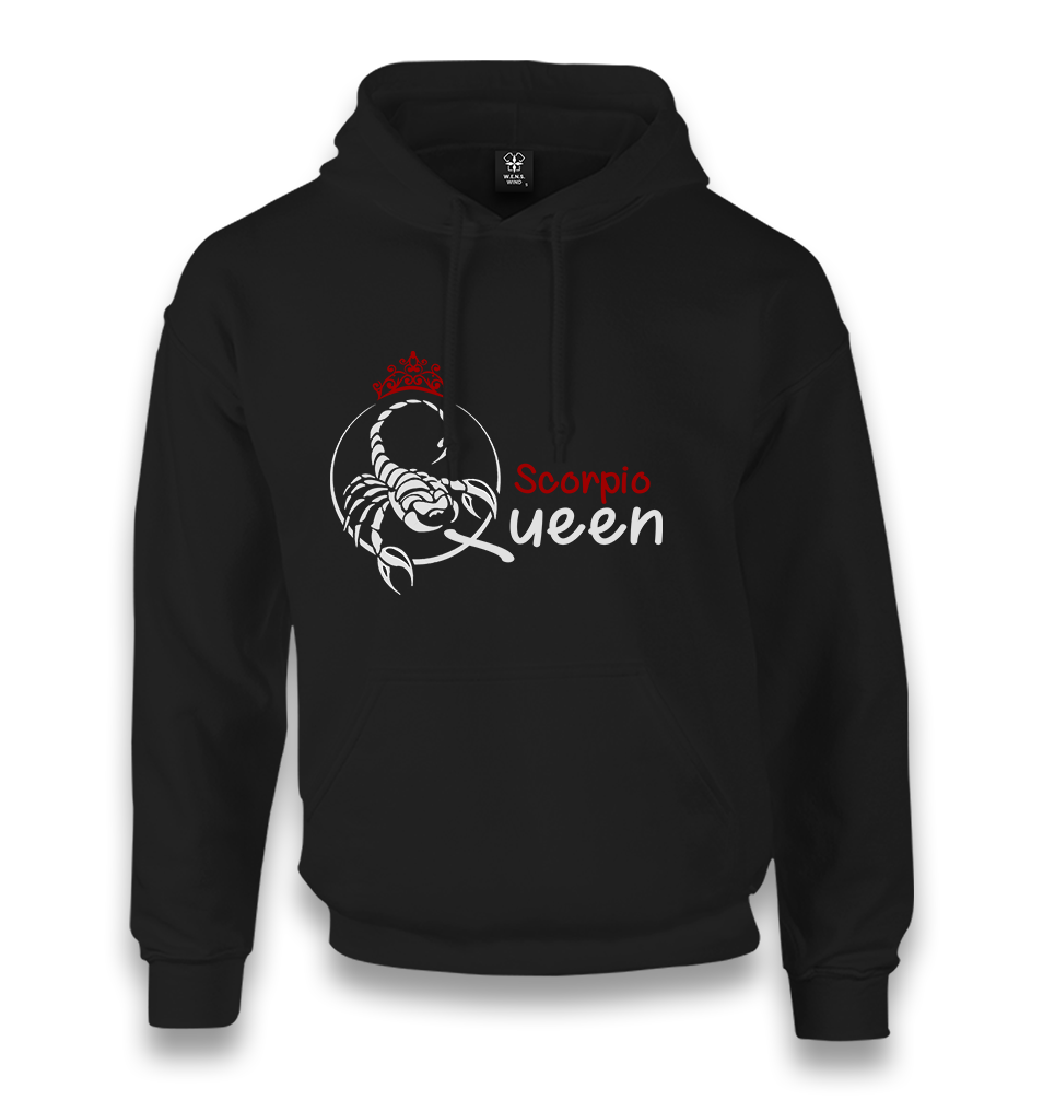 Zodiac - Scorpio Queen Unisex Black Hoodie - Premium  from W.E.N.S. WIND - Just 11990! Shop now at W.E.N.S. WIND