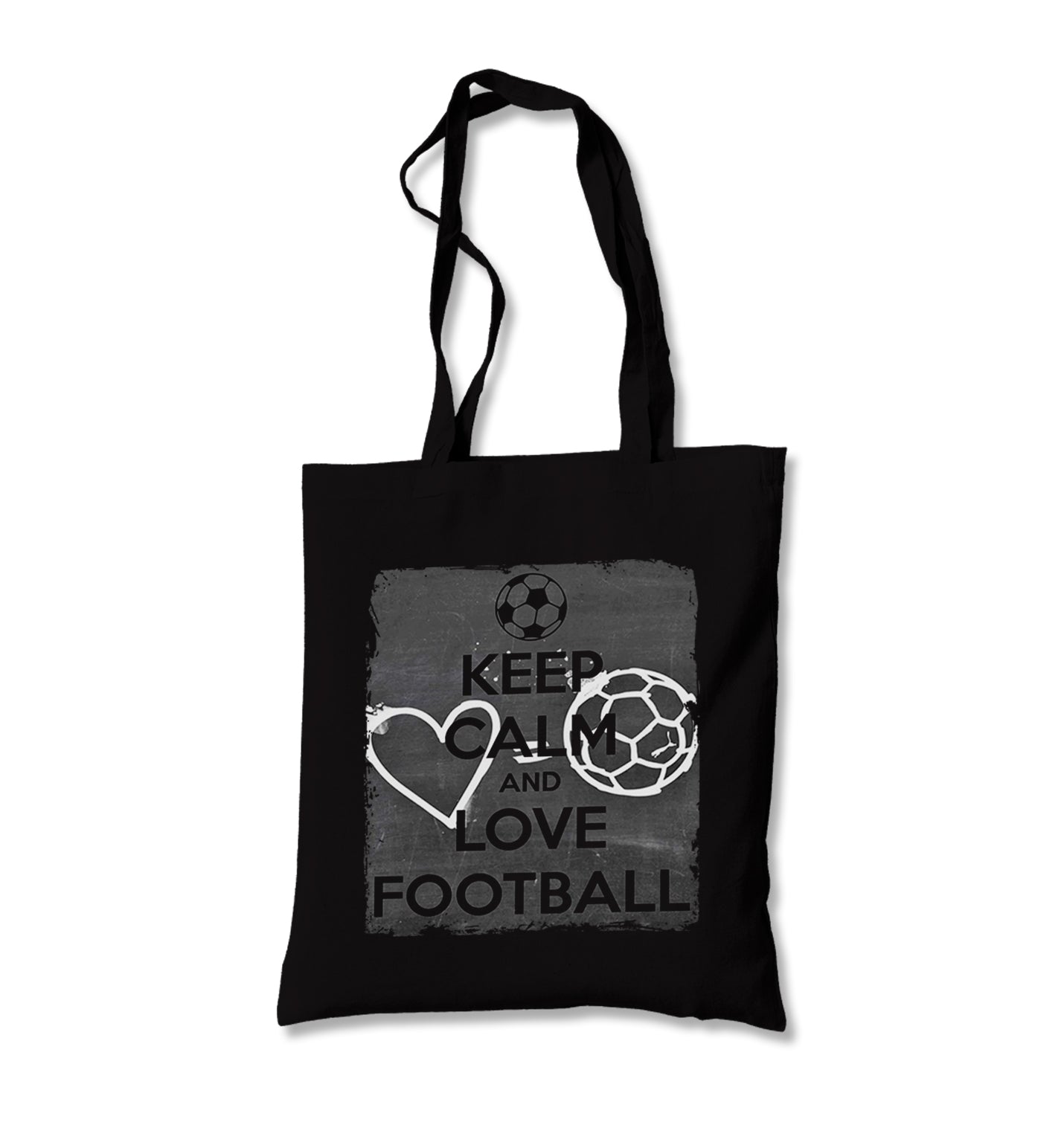 Keep Calm And Love Football Canvas Totebag - Premium  from Wenswind - Just 4990! Shop now at W.E.N.S. WIND