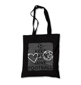 Keep Calm And Love Football Canvas Totebag - Premium  from Wenswind - Just 4990! Shop now at W.E.N.S. WIND